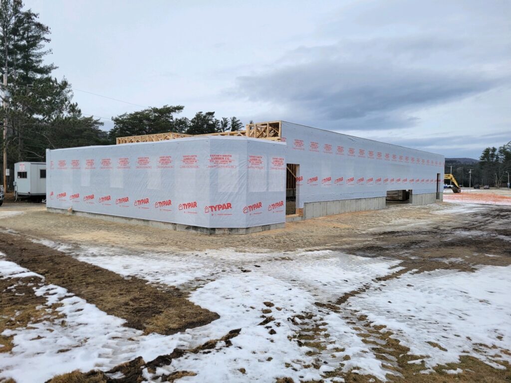 first floor walls are a wrap